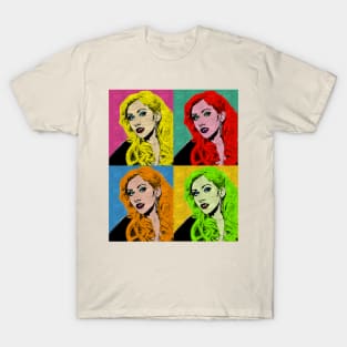 christina aguirela 80s Pop Art Style T-Shirt